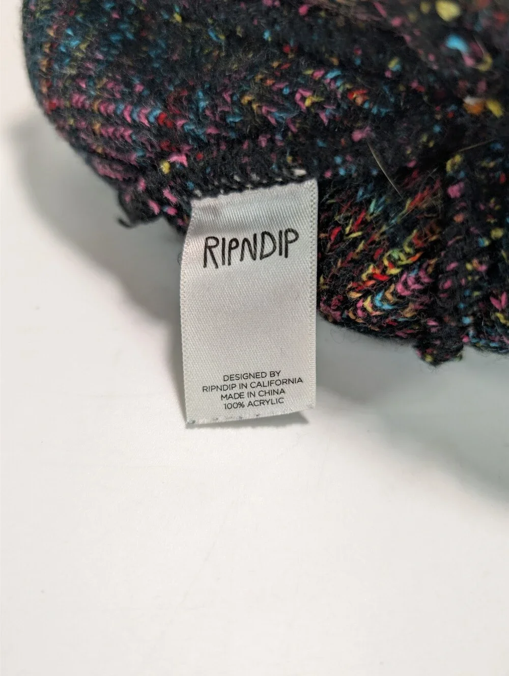 Ripndip Lord Nermal Multi-color Pom Beanie